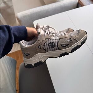 Anine Bing Gray and Black Sneakers